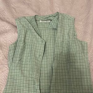 Sleeveless Button Down